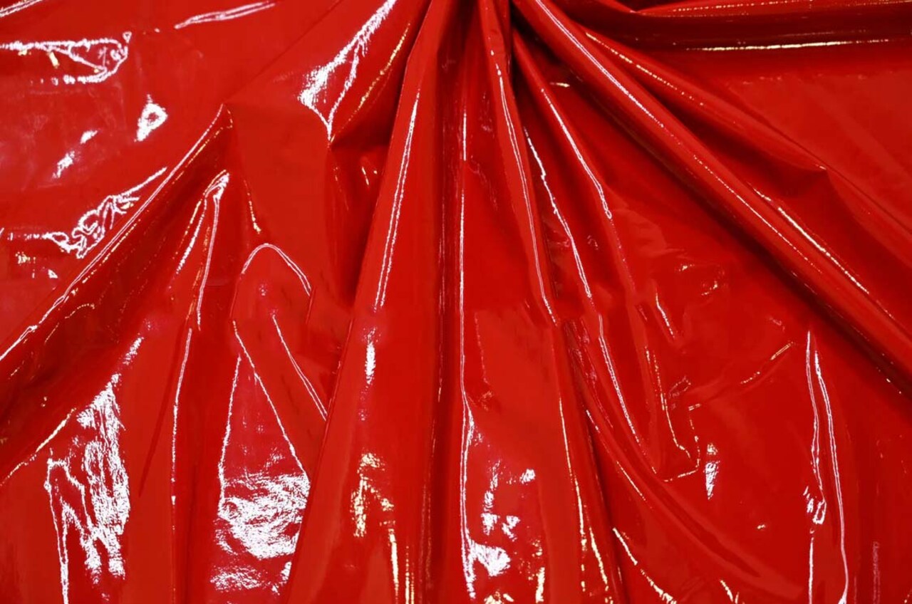 1 Yard Shiny Stretch Patent Vinyl Glossy Flexible Spandex Fabrics